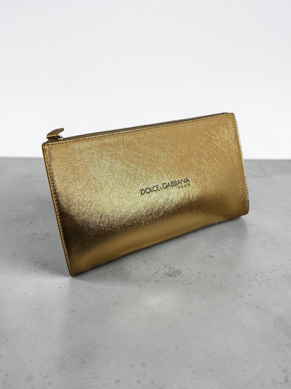 Dolce & Gabbana The One Gold Metallic Crossbody Bag GWP | Makeup Pouch | NWOT